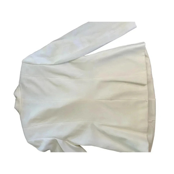 NWT‎ Valerie Stevens Evening Women's White One Button Embroidered Jacket Size 8P - Picture 10 of 13